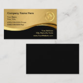 エテ実在ィーモダントハウスロゴブラック&金ゴールド 名刺 (正面/裏面)