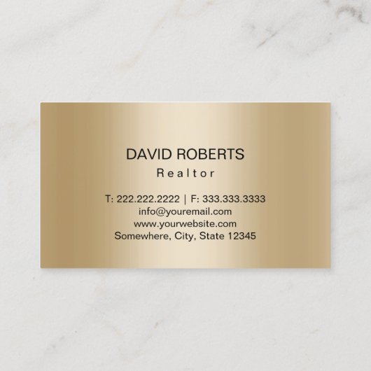 エテ実在ィーモダントハウスロゴブラック&金ゴールド 名刺