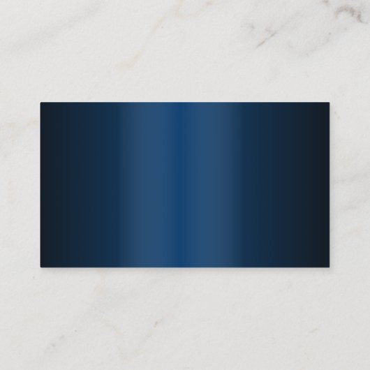 エテ実在スプロフェッショナルフォトブルーモダンメタル 名刺 (裏面)