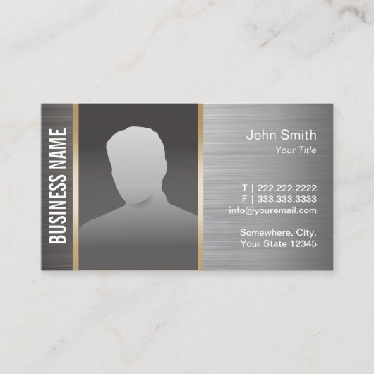 エテ実在スプロフェッショナル不動産仲介業者メタルフォト 名刺 (正面)