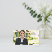 エテ実在ス不動産仲介業者不動産写真アポイントメント 名刺 (スタンド正面)