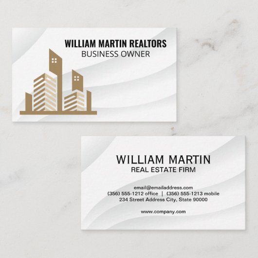 エテ実在ス建物ロゴ 名刺 (正面/裏面)