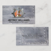 エテ実在ス建築ロゴ | メタルとリベット 名刺 (正面/裏面)