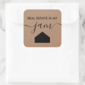 エテ実在ートは私のジャムギフトラベル、不動産仲介業者、クラフト スクエアシール (バッグ)