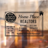 エテ実在ートカスタム不動産仲介業者ロゴ簡単広告のW ウィンドウサイン (シート2)