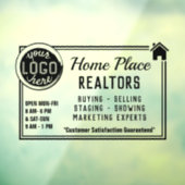 エテ実在ートカスタム不動産仲介業者ロゴ簡単広告のW ウィンドウサイン (シート3)