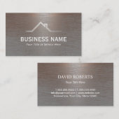 エテ実在ートトレンディーブラッシング銅金属不動産仲介業者 名刺 (正面/裏面)