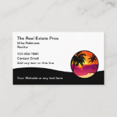 エテ実在ートトロピカルパームツリー名刺 名刺 (正面)