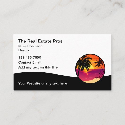 エテ実在ートトロピカルパームツリー名刺 名刺 (正面)