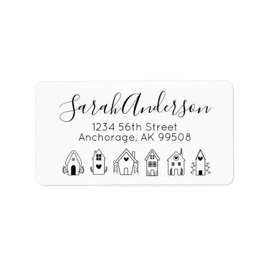 エテ実在ートハウス差出人住所 ラベル (正面)