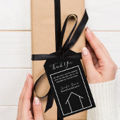 エテ実在ートハウス白黒カスタム不動産仲介業者 ギフトタグ