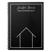 エテ実在ートハウス白黒カスタム不動産仲介業者 ノートブック (正面)