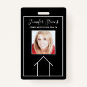 エテ実在ートハウス白黒カスタム不動産仲介業者 バッジ (正面)