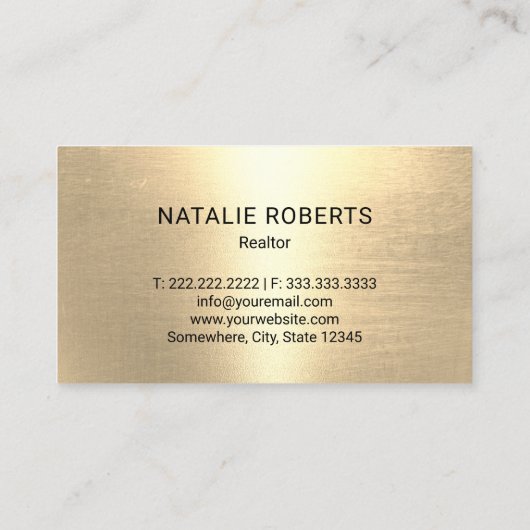 エテ実在ートハウス&鍵ロゴブラック&金ゴールド不動産仲介業者 名刺 (裏面)