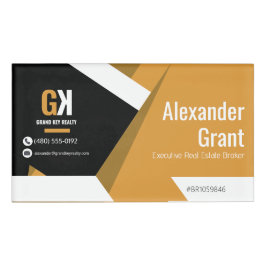 エテ実在ートブラック&金ゴールドエテ実在ート 名札