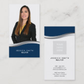 エテ実在ートブルーとシルバースウッドの名刺 名刺 (正面/裏面)