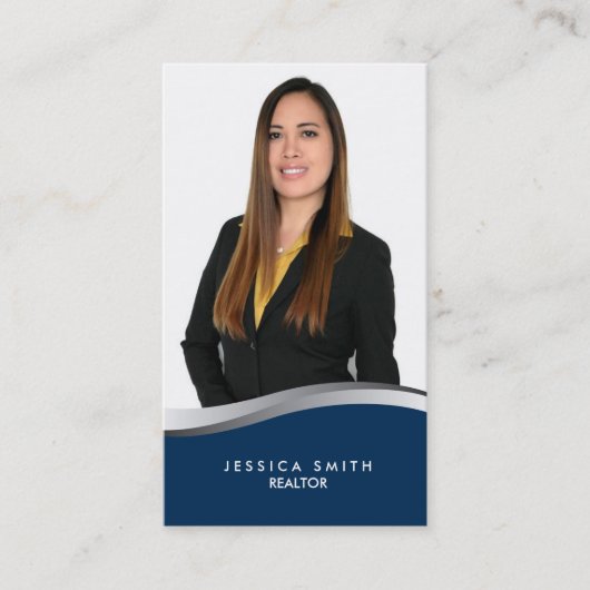 エテ実在ートブルーとシルバースウッドの名刺 名刺 (正面)