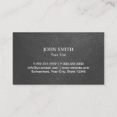 エテ実在ートプロフェッショナルダークグレー不動産仲介業者 名刺 (裏面)