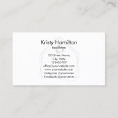 エテ実在ートプロフェッショナルハウス不動産仲介業者シンプル 名刺 (裏面)