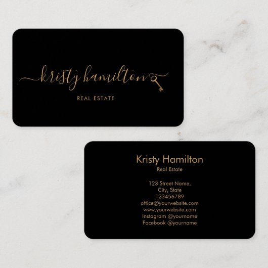 エテ実在ートプロフェッショナルハウス不動産仲介業者鍵 名刺 (正面/裏面)