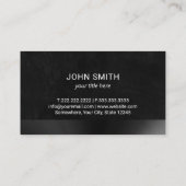 エテ実在ートプロフェッショナルブラック 名刺 (裏面)