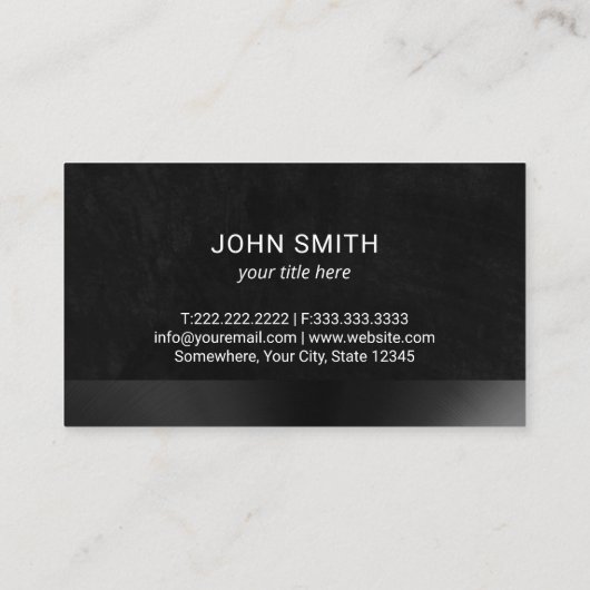 エテ実在ートプロフェッショナルブラック 名刺 (裏面)