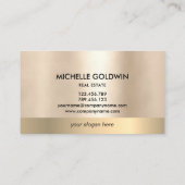 エテ実在ートプロフェッショナルモダンScript Houseロゴ 名刺 (裏面)