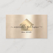 エテ実在ートプロフェッショナルモダンScript Houseロゴ 名刺 (正面)