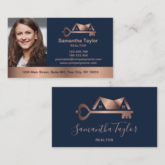 エテ実在ートプロフェッショナル追加フォトロゴ不動産仲介業者B 名刺 (正面/裏面)