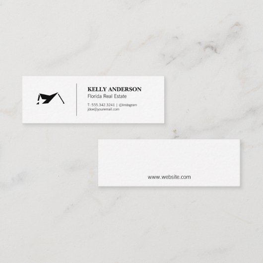 エテ実在ートプロフェッショナル |プロパティ管理 スキニー名刺 (正面/裏面)