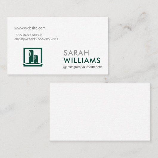 エテ実在ートプロフェッショナル |マーケティング 企業の 名刺 (正面/裏面)