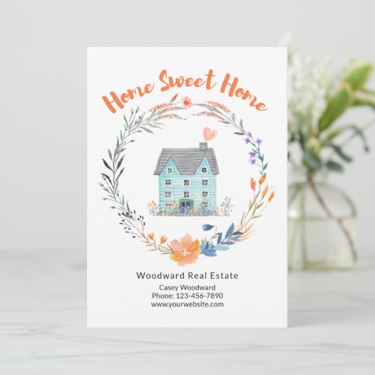 エテ実在ートホームスウィートホームカラフルマーケティング カード (スタンド正面)