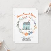 エテ実在ートホームスウィートホームカラフルマーケティング カード (正面/裏面インサイチュ)