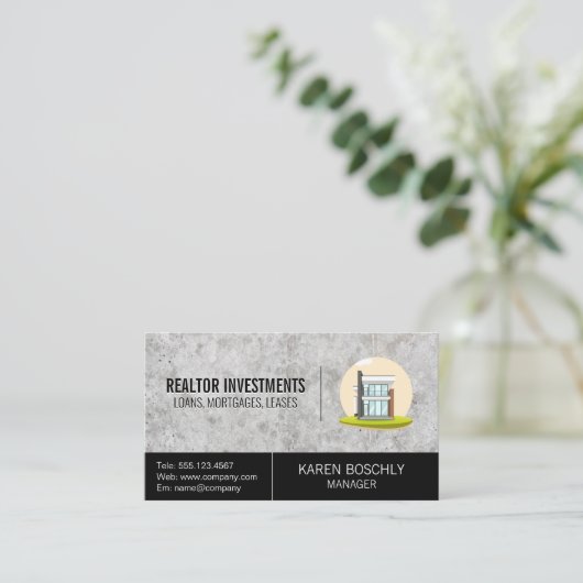 エテ実在ートホームモダン\ハウス 名刺 (スタンド正面)