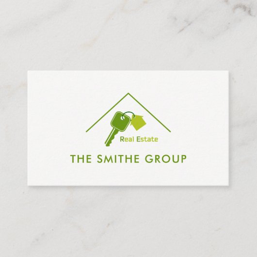 エテ実在ートホームルーフと鍵 名刺 (正面)