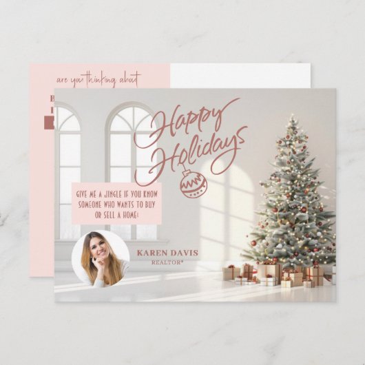 エテ実在ートマーケティングクリスマスホリディハガキ シーズンポストカード (正面/裏面)