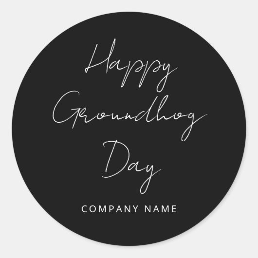 エテ実在ートマーケティングシントハッピーグラウンドホッグデイ ラウンドシール (正面)