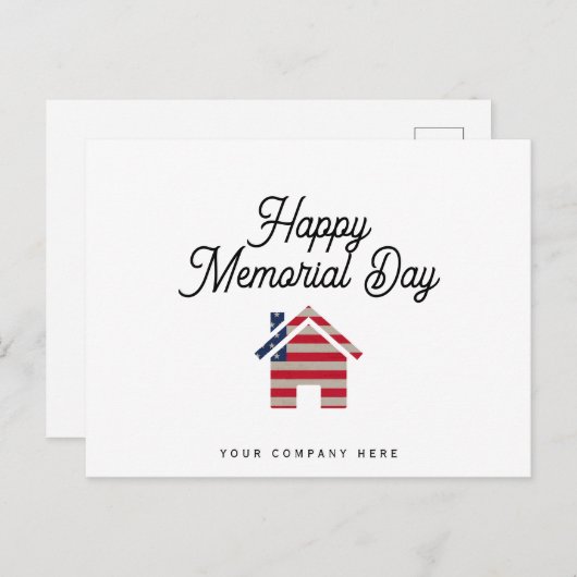 エテ実在ートメモリアルデーフラッグハウス ポストカード (正面/裏面)