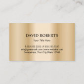 エテ実在ートモダン金ゴールド不動産仲介業者 名刺 (裏面)