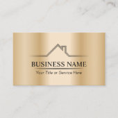エテ実在ートモダン金ゴールド不動産仲介業者 名刺 (正面)