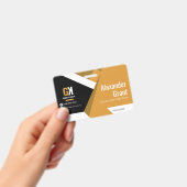 エテ実在ートラグジュアリーブラック&金ゴールド不動産仲介業者 バッジ (手持ち)