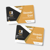 エテ実在ートラグジュアリーブラック&金ゴールド不動産仲介業者 バッジ (表裏)