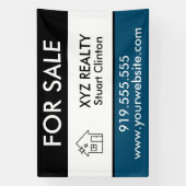 エテ実在ートロゴ不動産マーケティングカスタム屋外用 横断幕 (縦)