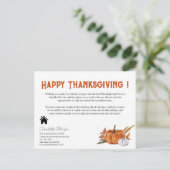 エテ実在ート不動産仲介業者バイポップ・アートのサンクスギビングレシピ シーズンポストカード (スタンド正面)
