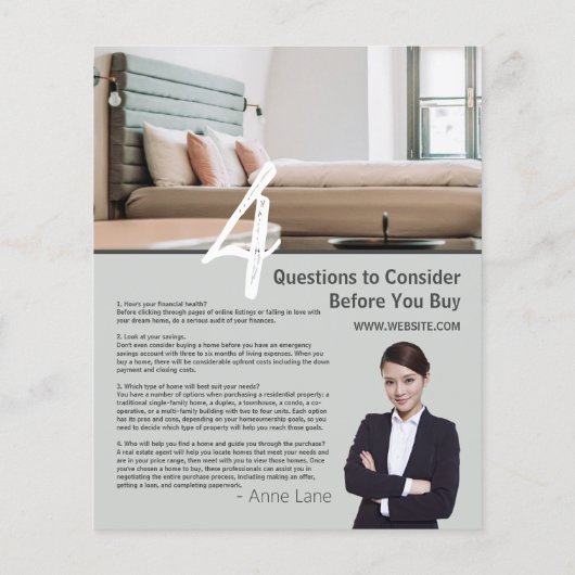 エテ実在ート不動産仲介業者フライヤー チラシ (裏面)