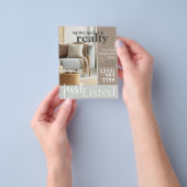 エテ実在ート不動産仲介業者フライヤー チラシ (手)