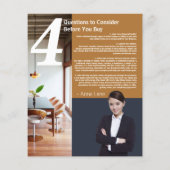 エテ実在ート不動産仲介業者フライヤー チラシ (裏面)