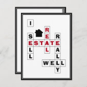 エテ実在ート不動産仲介業者マーケティング ポストカード (正面/裏面)