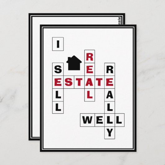 エテ実在ート不動産仲介業者マーケティング ポストカード (正面/裏面)