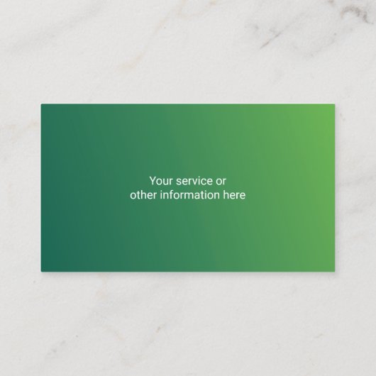 エテ実在ート不動産仲介業者モダングリーンカスタム 名刺 (裏面)